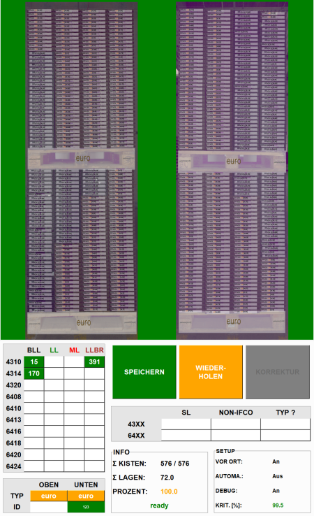 HMI-Touchscreen des STA.X-Systems, optimiert für intuitive Nutzerinteraktion und effiziente Steuerung.