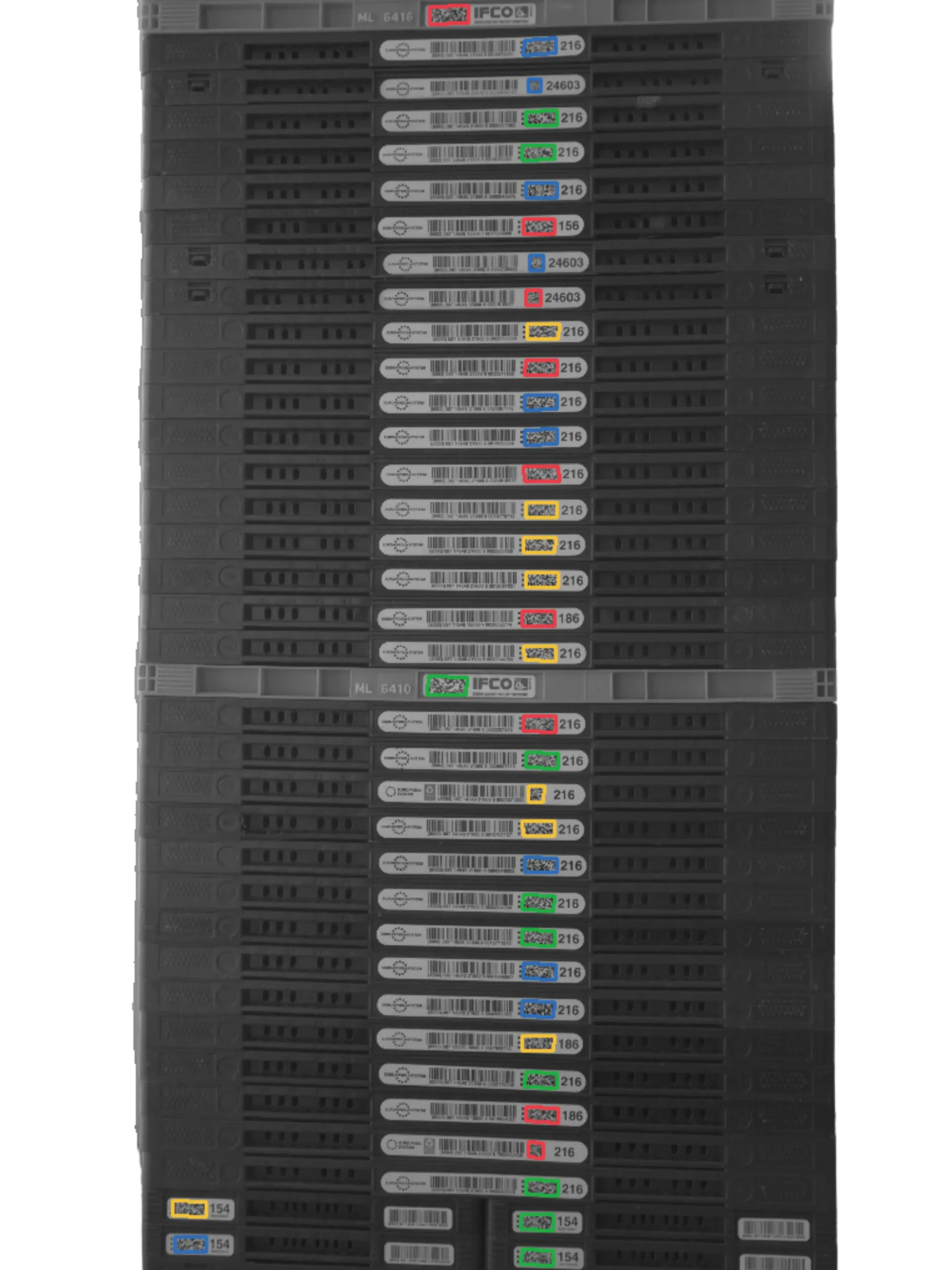 Hikrobot ID6000 &ndash; Nahe Code-Erkennung auf Kisten