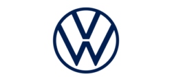 Logo von Volkswagen, einem führenden Automobilhersteller, als Referenz für unsere Logistiklösungen.