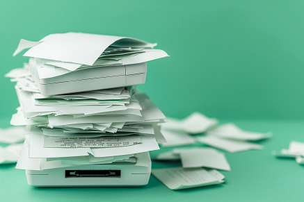 Papierchaos und handschriftliche Zähllisten zeigen die Herausforderungen manueller Mehrwegbehälter-Erfassung.